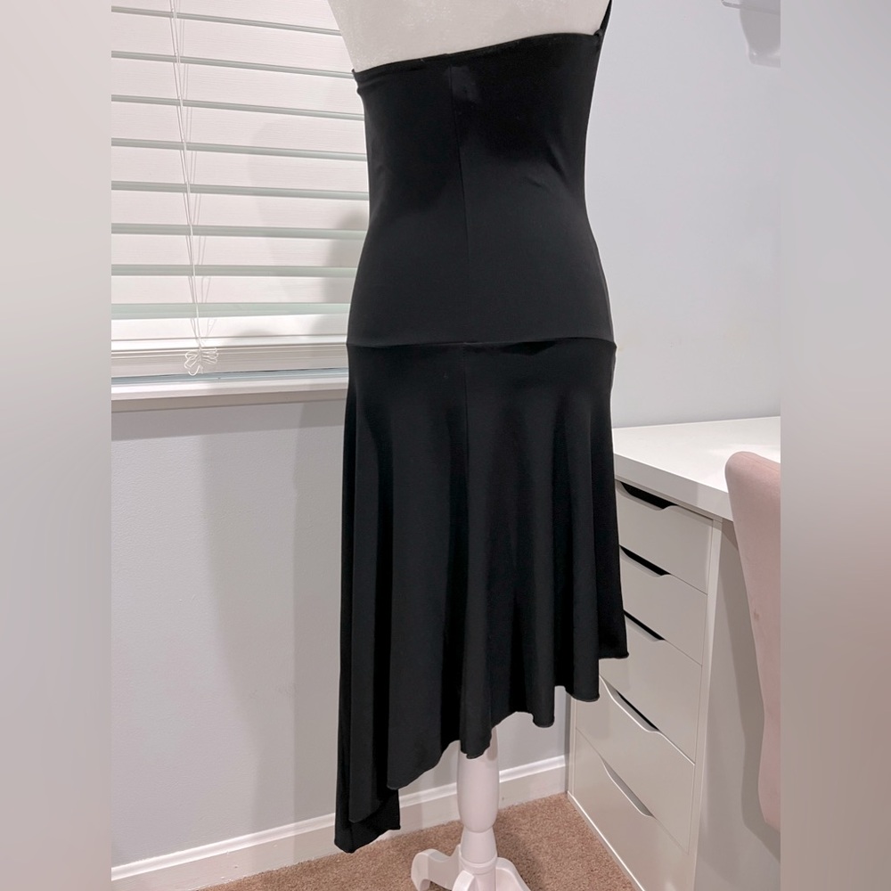 Vintage Heart Throb Asymmetrical Black Dress - Picture 6 of 8